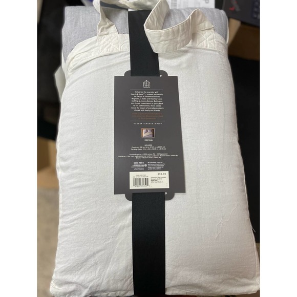 Hearth & Hand With Magnolia Thin Stripe Comforter Set, King - BRAND NEW - Picture 4 of 5